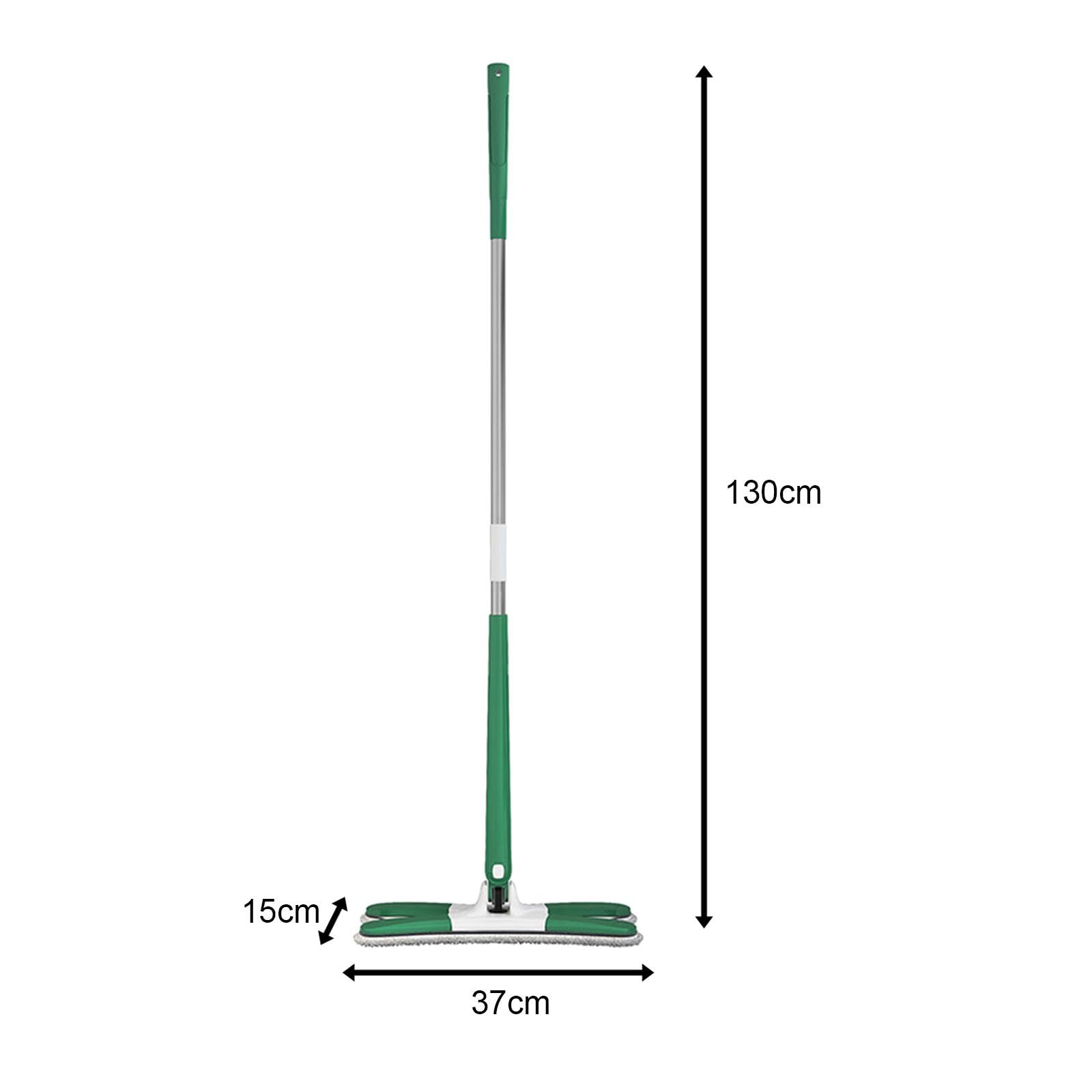 Plana Tipo X, Plana de Microfibra, Herramientas de Limpieza para El Hogar, para Polvo Húmedo Y Seco, Plana Fácil de Us, Verde, Individual