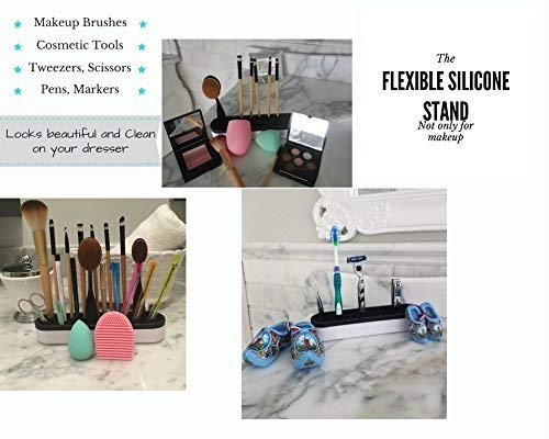 Spot On Makeup 11 Pcs Makeup Brush Set With A Silicone Stand Organizer. Different Sized Brushes. Gift For A Women ! #TOP6