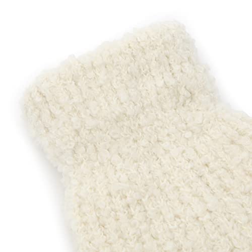 Image of UNDERCONTROL Fall Winter Boucle Wool Mixed Soft Long Knitted Warm Fluffy Warmer Long Boots Footless Loose High Socks Korea