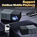 Mini Projector, Small Portable Projector .Suitable for children's gifts Video Projector, indoor video movies, and games. with Remote Control.Compatible for Smartphone, Laptop, PC(J9-B)