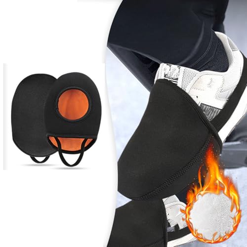 Cubiertas para calzado de ciclismo Agatige, 2 pares, protector térmico para la puntera, resistente al viento, neopreno grueso para ciclismo, running y senderismo miniatura 6