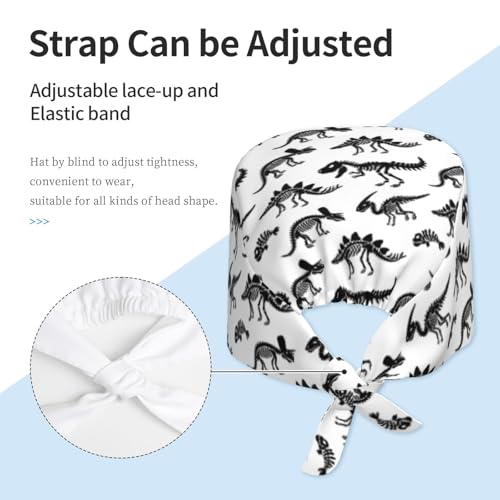 Image of Unisex Adjustable Surgical Sweatband - Elastic Bandage Cap - Scrub Caps for Nurse Working Cap