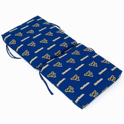 Image of College Covers Everything Comfy West Virginia Mountaineers 2pc Chair Cushion