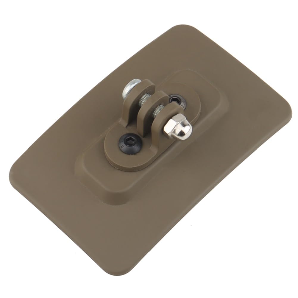 Soporte táctico para casco con gancho y bucle, adaptador de fijación rápida para linterna deportiva, cámara HD, placa M-LOK, soporte GoPro M1913, accesorios para casco de riel (bronceado)