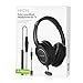 immagine 6Avantree HF039 Cuffie Con cavo a spirale extra lungo per TV, 5 Metri, Cuffie Over-ear, uscita audio 3.5mm, cuffie audio stereo con controllo del volume sul filo