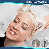 Goping Large Inflatable Shampoo Basin Portable Hair Washing Bowl with Built-in Head Pillow for Elderly, Bedridden, Disabled, Handicapped and Injured in Travel, Hospital or at Home, Pure White - Image 6