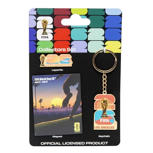 Image of FIFA World Cup Host City Collector's Set - Includes Lapel Pin, Keychain & Magnet - Celebrates Your Favorite Host City