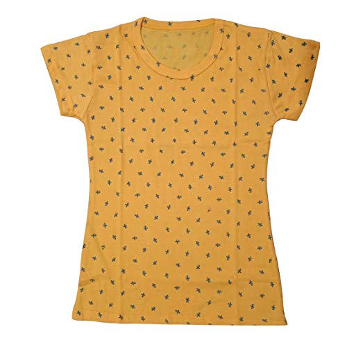 Image of indi weaves Girls Half Sleeve Cotton Printed T-Shirts Pack of 4