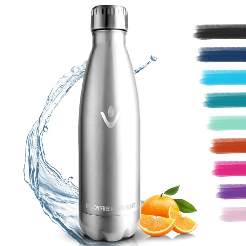 Borraccia Termica, 18/8 Acciaio Inox Bottiglia Termica - 750ML - Senza BPA Borraccia Palestra, Isolato Sottovuoto, Borracce Termiche, Antigoccia, Bottiglia Acqua Termos per Scuola, Ufficio, Campeggio