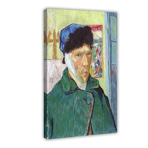 Toile Van Gogh autoportrait oreille bandée une œuvre chargée d'émotion