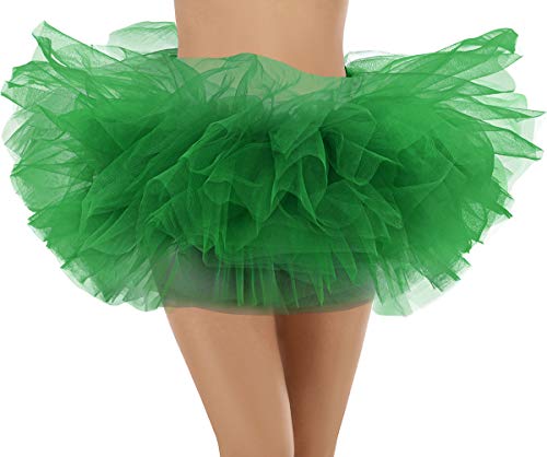 Bridesmay Women's Tutu Skirt 5 Layers Ballet Dance Tulle Tutu Skirt Cosplay Party