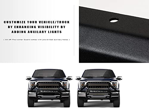 Image of Armordillo 7168442 AR Pre-Runner Style Modular Bumper Grille Guard - Matte Black Fits 2007-2013 Chevy Silverado 1500