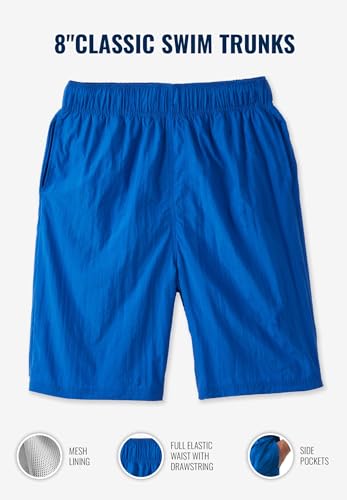 KingSize Men's Big & Tall 8" Classic Swim Trunks2