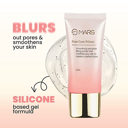 MARS Pore Cure Primer | Smooth Base | Long Lasting Makeup Primer with Oil Control (30ml) - Image 5