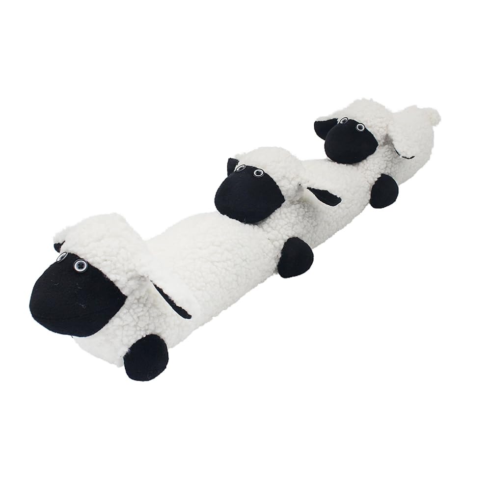 Lesser & Pavey Paraspifferi a forma di pecora, comodo paraspifferi per la parte inferiore della porta, guarnizione per protezione dal freddo e dal rumore, elegante e funzionale, essenziale per la casa