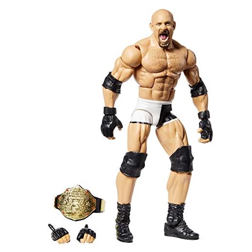 WWE Goldberg Elite Series #74 Deluxe Action Figure with Realistic Facial Detailing, Iconic Ring Gear & Accessories