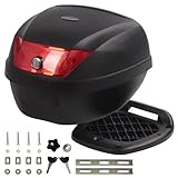 Japard Motorcycle Top Case 28L Rear Box Daily Tail Box Trunk Lockable Storage Carrier...