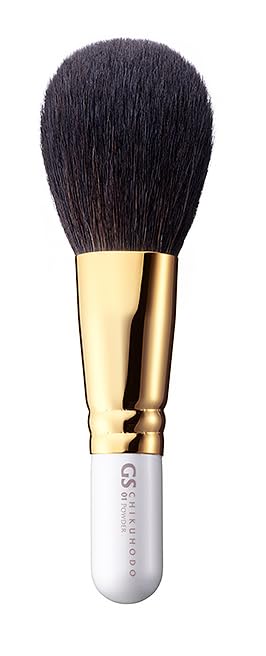 Amazon.co.jp: 熊野筆 竹宝堂 正規品 GS-1 パウダーブラシ 灰リス／粗
