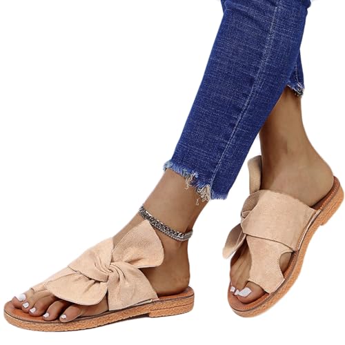 Women Non-Slip Plantar Fasciitis Beach Slippers,Summer Fashion Big Toe Foot Corrector Sandal,Flat Casual Orthopedic Flip Flops3