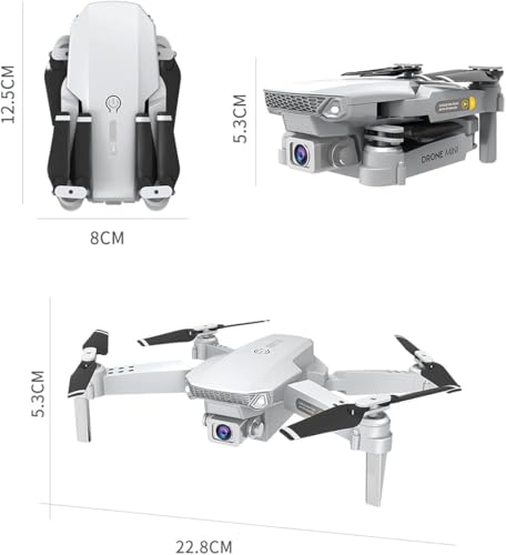 Miniatura 8 de Obest Drones Con Cámara 4k Niños Adultos Principiantes, Dual Cámara Posicionamiento De Flujo Óptico, 2 Batería, Vuelo Trayectoria, Modo Sin Cabeza, Despegue Aterrizaje Con Un Toque, Foto De Gestos