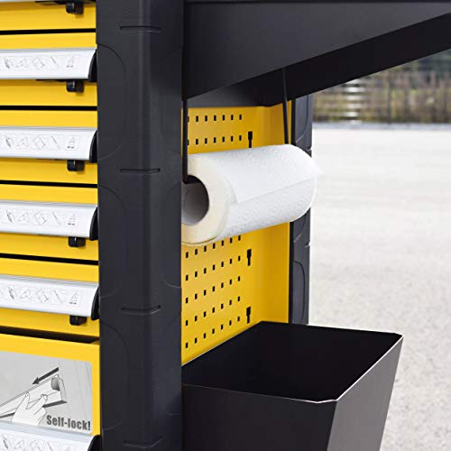 BAMATO Premium Werkstattwagen/WORK-550 * 348-teiliges Werkzeug aus CrV-Stahl*, 7 große und abschließbare Schubladen – Bild 7