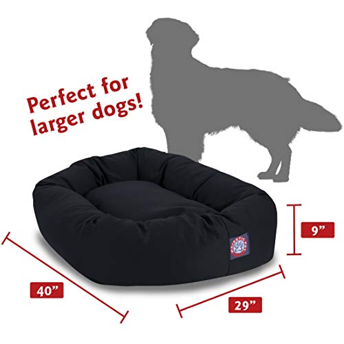 Bagel Pet Dog Bed By Majestic Pet Products Black 40 In #TOP1