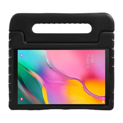 BelleStyle Barnfodral för Samsung Galaxy Tab A 10.1 2019, EVA stöttåligt lätt skyddande barnfodral konvertibel handtag stativ skydd för Galaxy Tab A 10.1 tum T515/T510 2019 Release (blå)