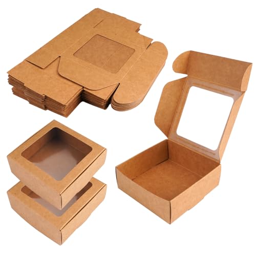 Imagen de EXIN DEHCEN 24 Piezas Caja Kraft con Ventana 9