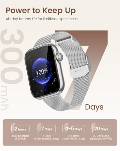 Akumaka Smart Watches For Women,Fitness Tracker Smartwatch For Android Iphone,1.85 Inch Womens Watch With Blood Pressure Monitor,Calls And Messages/Heart Rate/Sleep/Female Cycle thumb #5