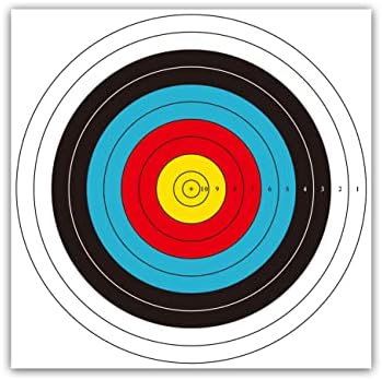 THREE ARCHERS 30pcs Targets Paper Standard Archery 40cm 10 Ring Bow and Arrow Targets for Hunting & Shooting Archery Accessories for Target Practice