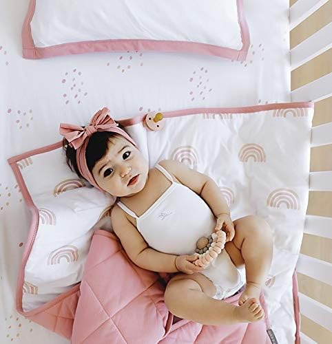 Miniatura 7 de Ely's & Co. Juego de ropa de cama para bebé niño y niña, perfecto para camas pequeñas, juego de 3 piezas que incluye sábana para cuna, manta
