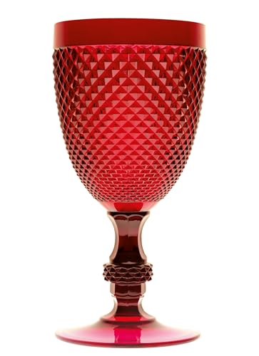 Merry Christmas Set Calice Vino Rosso 6 pezzi Diamond 39 cl Rosso