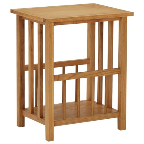 Genérico Mesa revistero Madera Maciza de Roble 45x35x55 cm