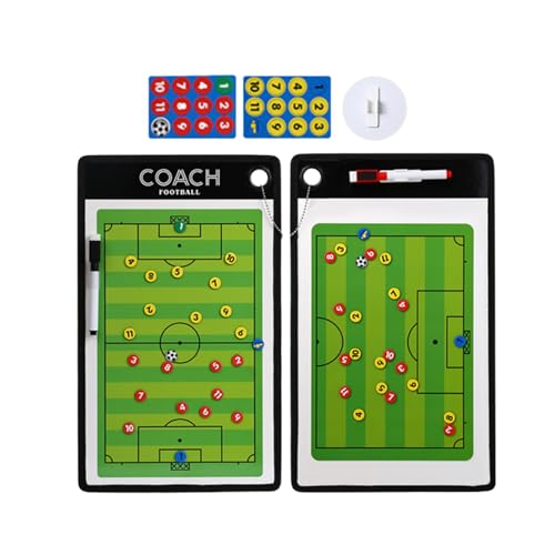 Board de coaching d'effacement à sec du football et presse-papiers