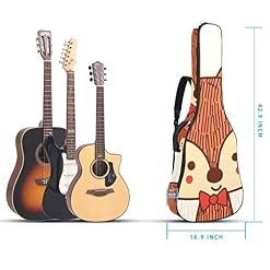 Housse étanche pour guitare acoustique avec double bandoulière et poche Motif renard, Multicolore 01., 42.9×16.9×4.7 in… - Les Beatles, Paul McCartney, John Lennon, RIngo Starr, George Harrison Housse étanche pour guitare acoustique avec double bandoulière et poche Motif renard, Multicolore 01., 42.9x16.9x4.7 in… – Image 5