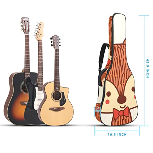 Housse étanche pour guitare acoustique avec double bandoulière et poche Motif renard, Multicolore 01., 42.9×16.9×4.7 in… - Les Beatles, Paul McCartney, John Lennon, RIngo Starr, George Harrison Housse étanche pour guitare acoustique avec double bandoulière et poche Motif renard, Multicolore 01., 42.9x16.9x4.7 in… – Image 6