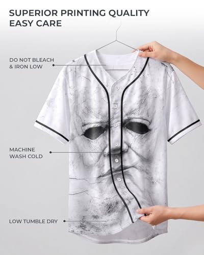 Image of 99TIMORO Fathers Holiday Graphic Baseball Jersey Shirts for Men and Women, Street Wear Funny Short Sleeve Top, Summer