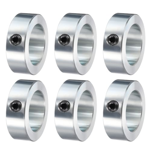 Colliers de serrage à vis 3,8 cm en acier zingué pour tubes et fixations (6 pcs)