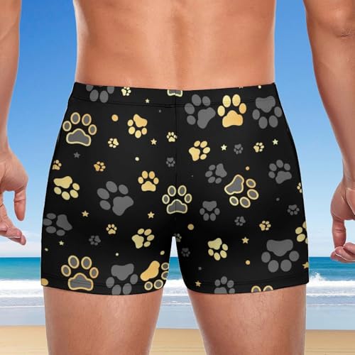 Trunks de bain à motif patte dorée idéal pour vos vacances - 3