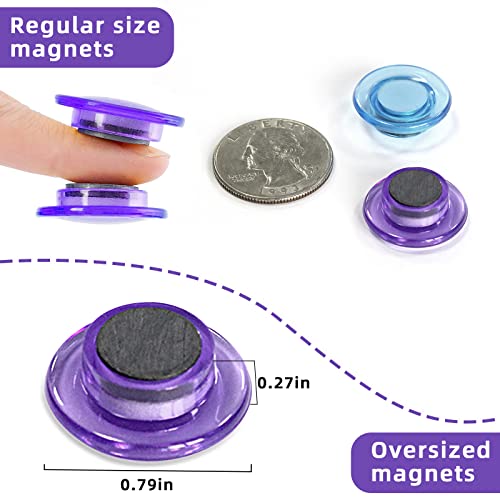 Difit 20 Pcs Fridge Magnet Small Round Refrigerator Magnets Cute Whiteboard Magnets Mini Strong Magnets Fridge Tiny Funny Magnets For Whiteboard Fridge Locker Kitchen Home Office Gift (Colorful) #TOP2