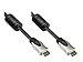 Produktbild High-Speed-HDMI®-Kabel mit Ethernet, vergoldete Stecker mit Ferriten, schwarz/Silber,