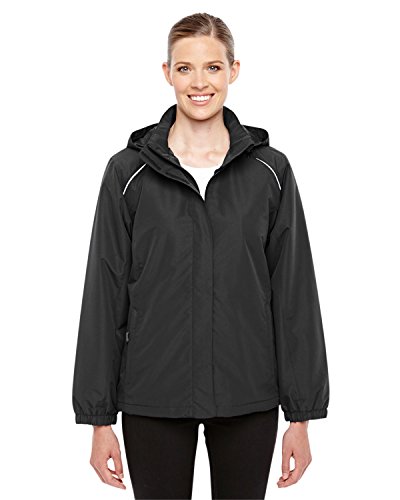 Ash City Core 365 Ladies Profile Fleece-Lined All-Season Jacket (X-Large, Black)