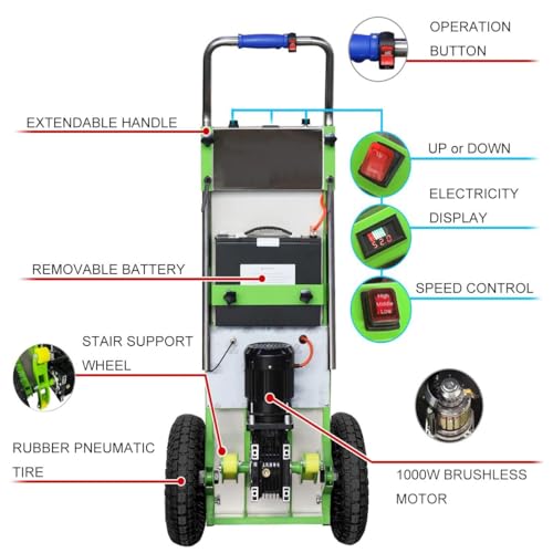 Carretilla eléctrica para escaleras con capacidad de 881 lb miniatura 4