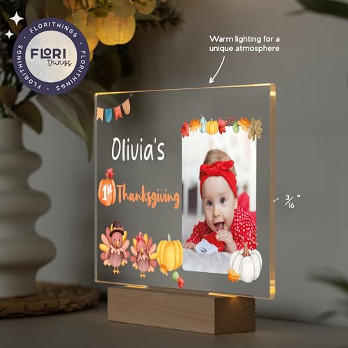 First Thanksgiving Baby Boy - The Very First Thanksgiving - Personalized 1st Thanksgiving Gift - My First Thanksgiving Baby Girl - Babies First Thanksgiving - Thanksgiving for Newborn Baby4