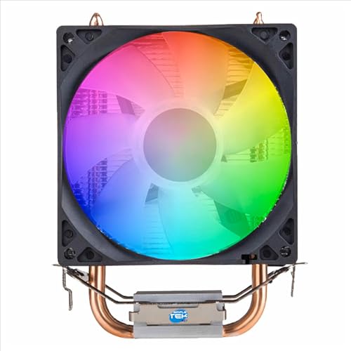 Ventilateur CPU Simpletek RGB pour Socket AMD et Intel 2011 115x 1366 avec 2 Heat Pipes