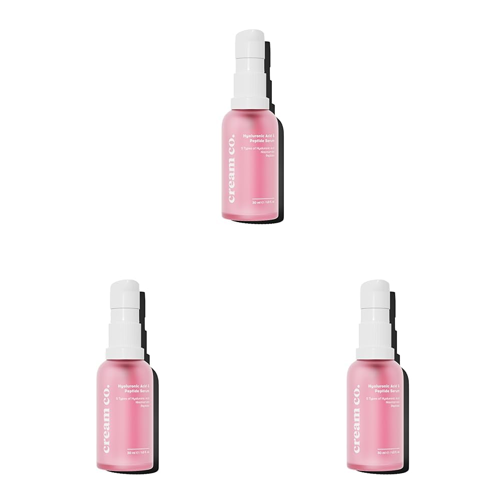 Cream Co. Hyaluronic Acid Peptide Serum Aydınlatıcı Nemlendirici Canlandırıcı Serum 30 ml (3 paketi)