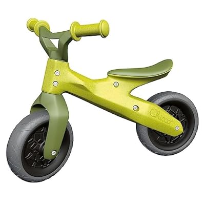 Chicco Bicicleta Eco Bicicleta para Niños de 18 Meses a 3 años hasta 25 kg Bicicleta de Equilibrio sin Pedales Manillar y Sillín Ergonómicos Ruedas Antipinchazos 80% Plástico Reciclado Verde