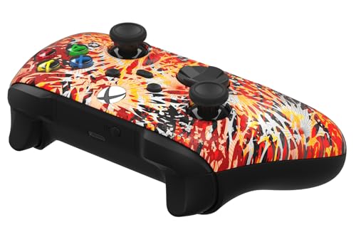 Image of Custom Controllerzz Wireless Controller for Microsoft Xbox Series X /S & Xbox One - Custom Soft Touch Feel - Custom Series X /S Controller (X /S Solar Flare)