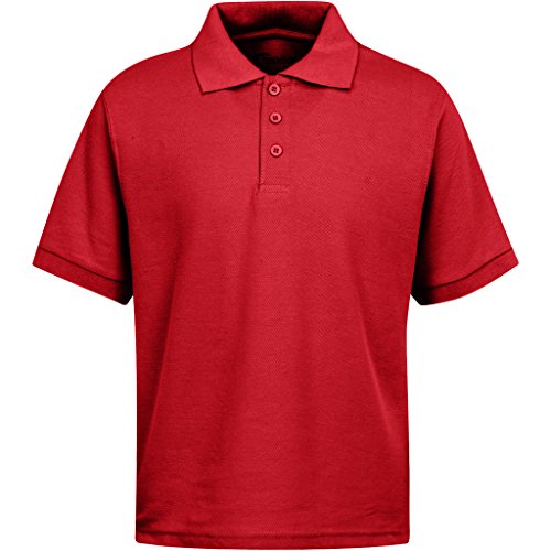 Image of Premium Wear Boys School Uniform Short Sleeve Stain Guard Polo Shirt