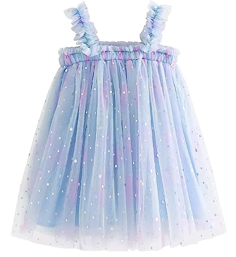 Baby Girls Tulle Tutu Dress 2024 Summer Birthday Party Tulle Polka Dot Dresses Size 6M-5T